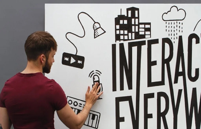 Interactive wall kit - cool gadgets