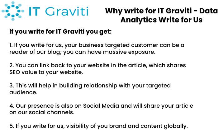 Data Analytics Why Write for Us