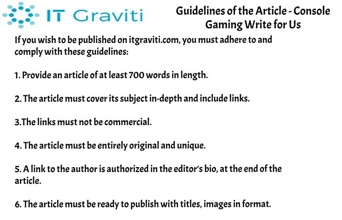 guidelines Console Gaming write for PSD(15)