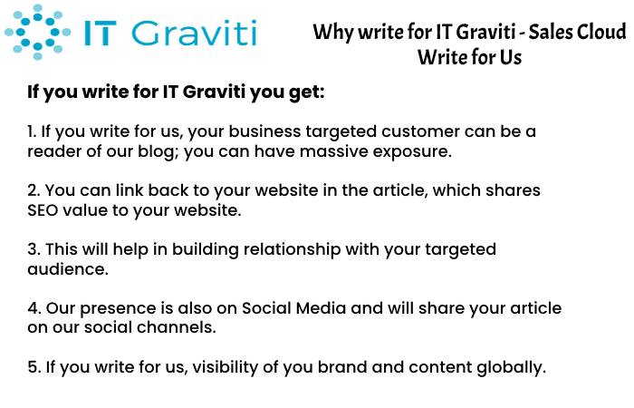 Sales Cloud Why Write for Us