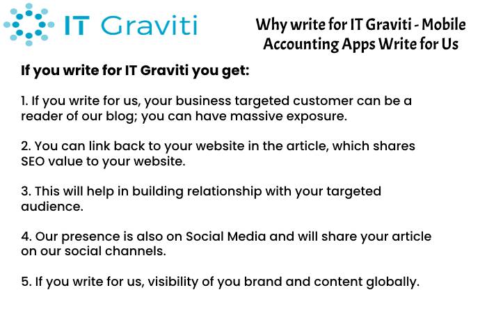 Mobile Accounting Apps why Write for Us
